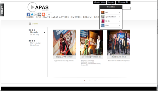 APAS Music Website