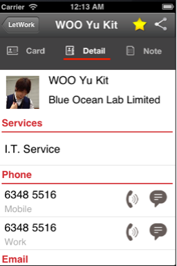 Letwork Mobile App