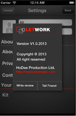 Letwork Mobile App